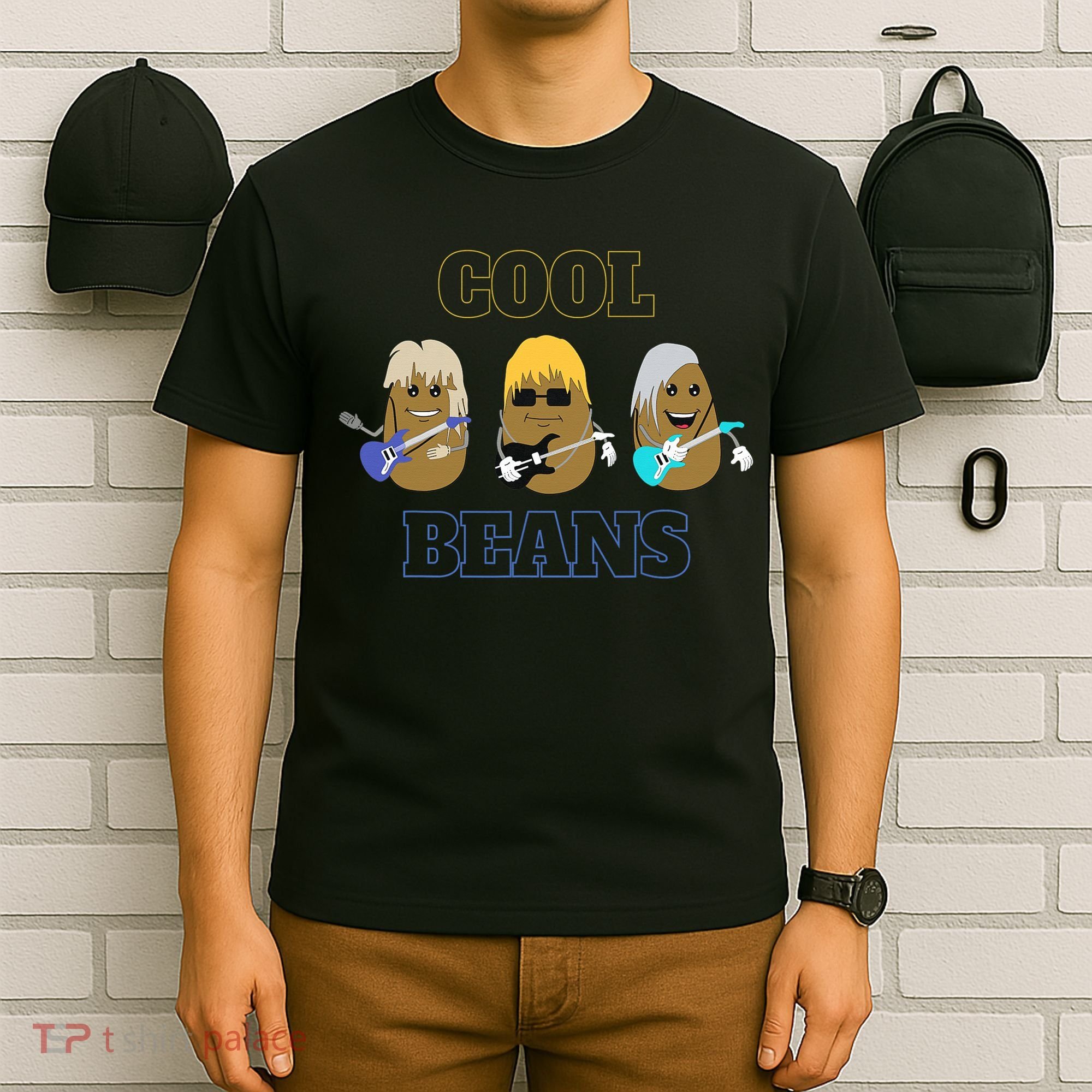 Cool Beans Rock and Roll Fun Novelty  T-Shirt