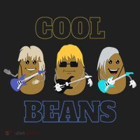 Cool Beans Rock and Roll Fun Novelty  Urban Oversized Heavyweight T-Shirt thumb 2