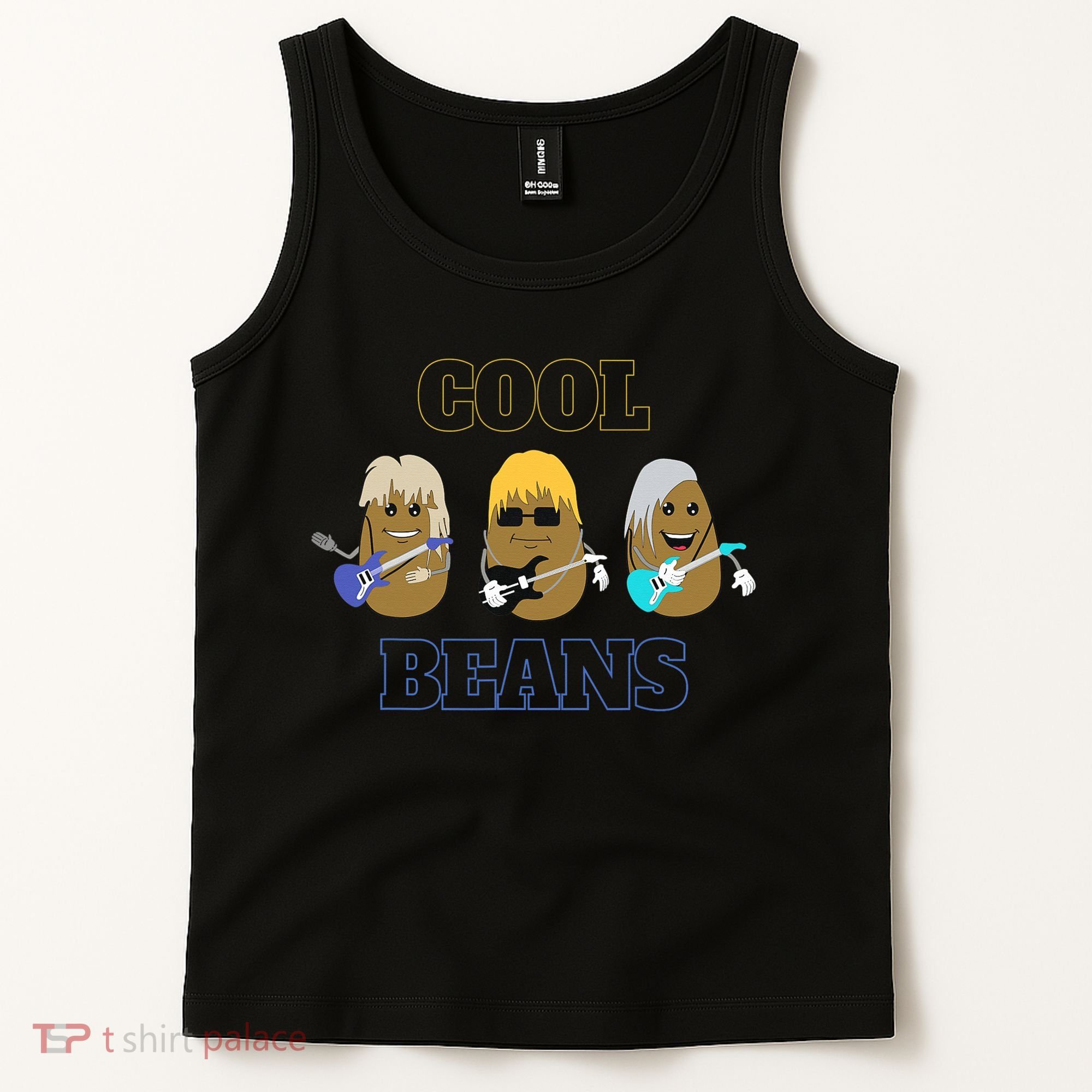 Cool Beans Rock and Roll Fun Novelty  Tank Top