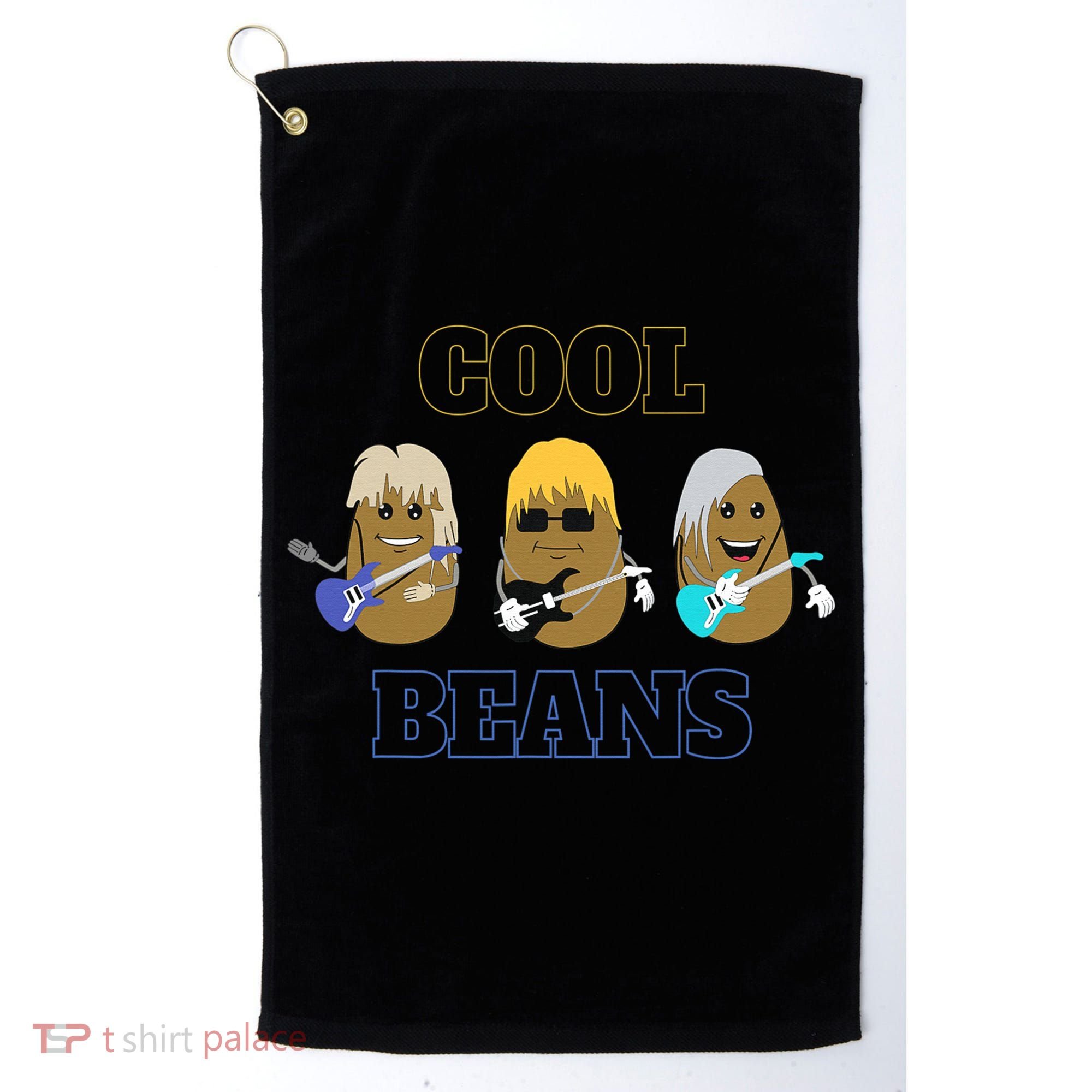 Cool Beans Rock and Roll Fun Novelty  Golf Towel