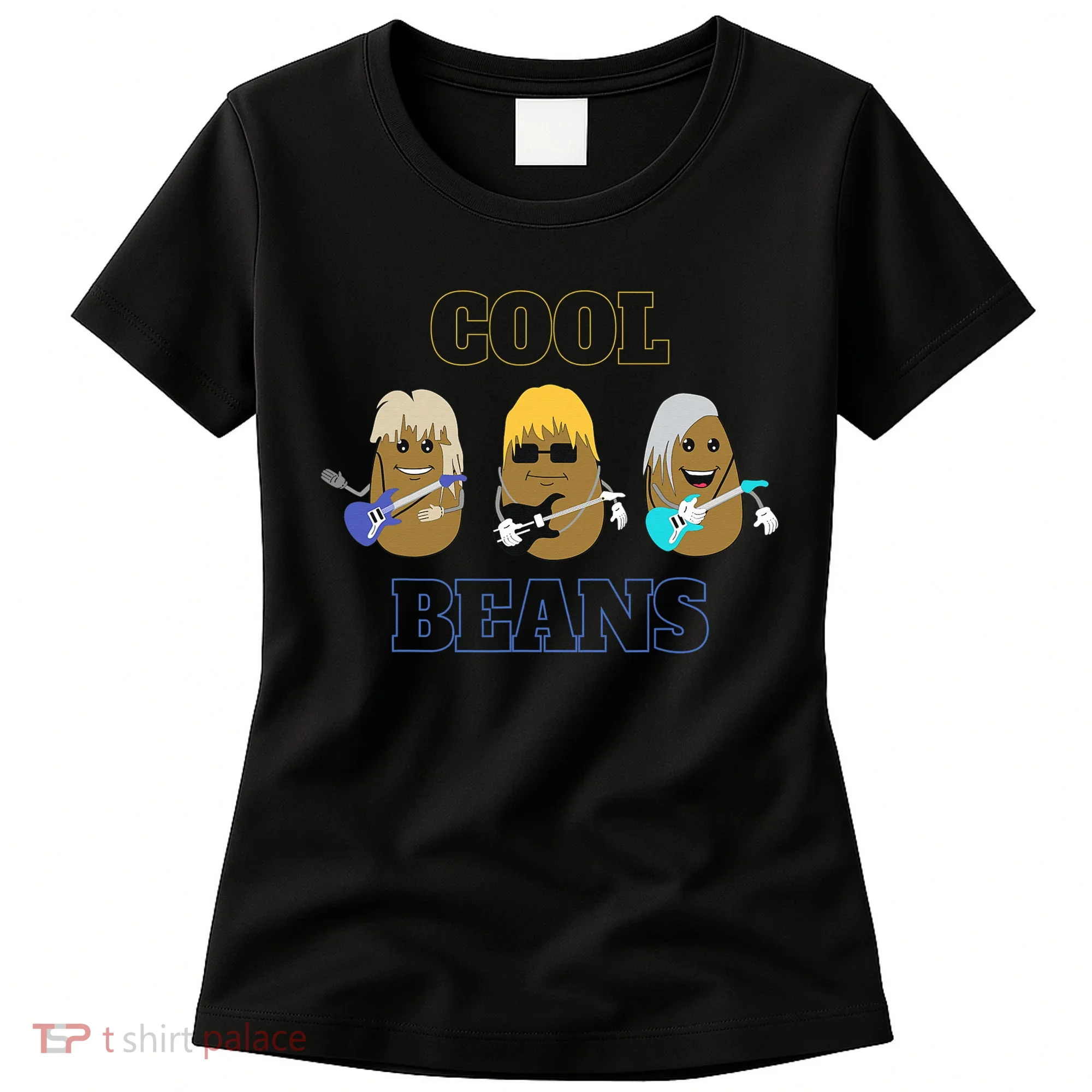 Cool Beans Rock and Roll Fun Novelty  Women's T-Shirt
