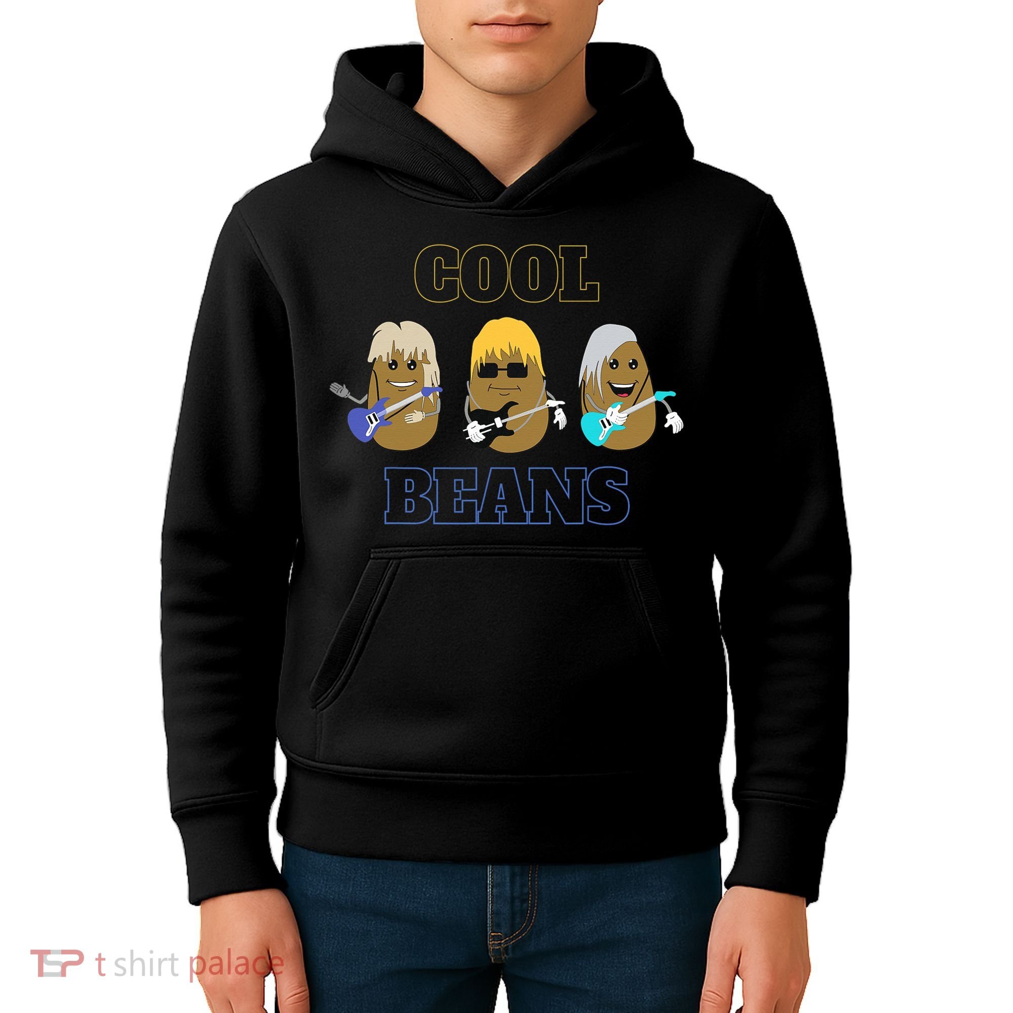 Cool Beans Rock and Roll Fun Novelty  Kids Hoodie