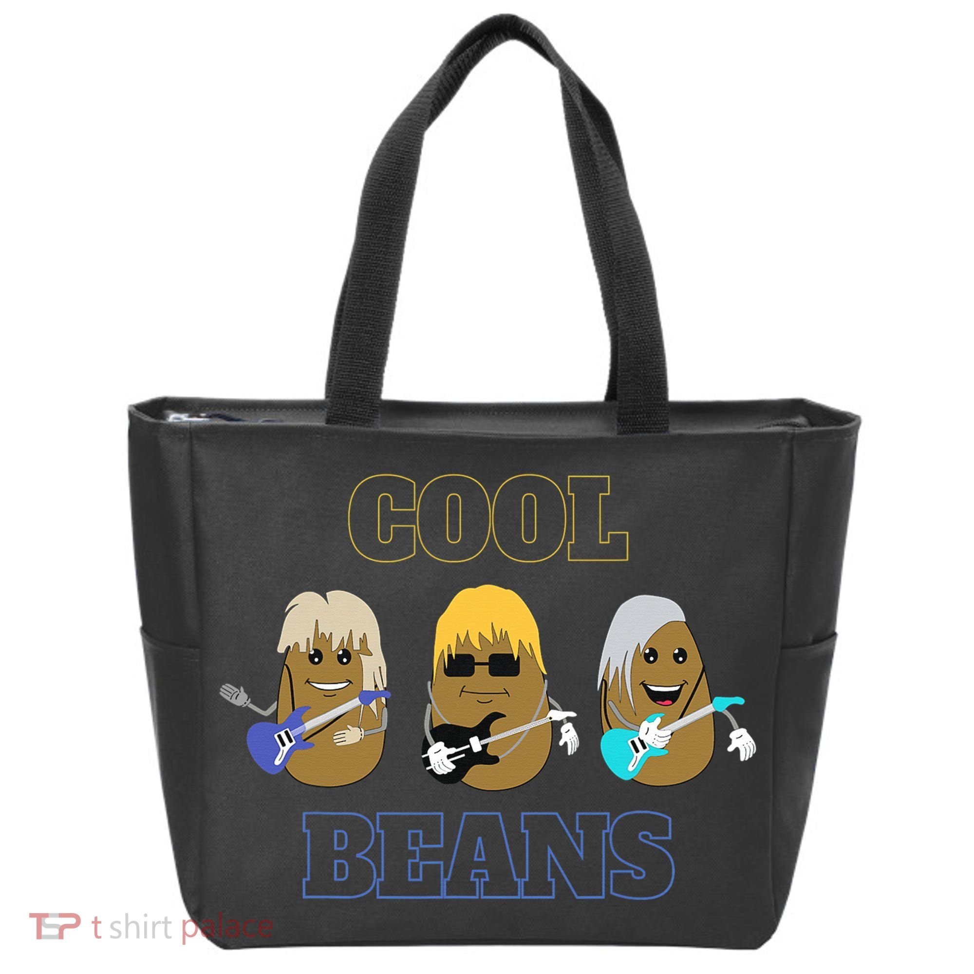Cool Beans Rock and Roll Fun Novelty  Tote Bag