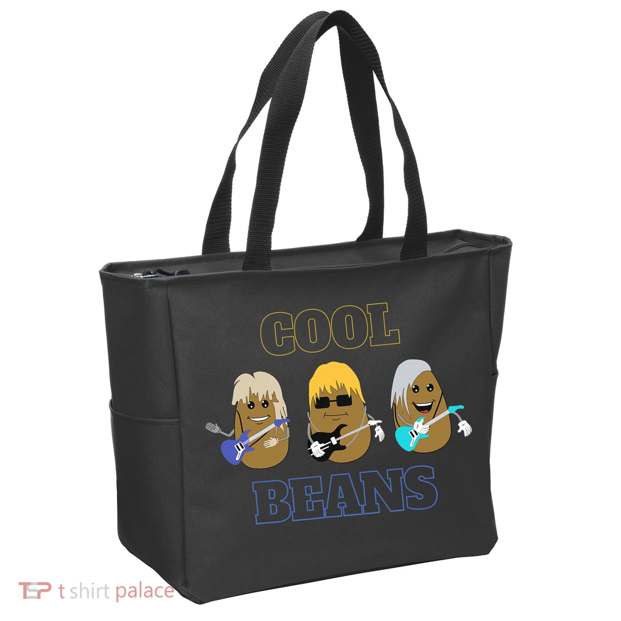 Cool Beans Rock and Roll Fun Novelty  Tote Bag