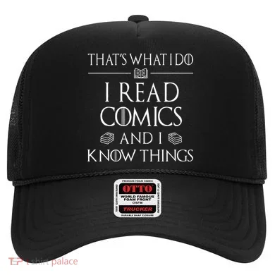 Comic Book Reader Gifts Read Comics And I Know Things Hat