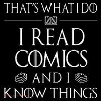 Comic Book Reader Gifts Read Comics And I Know Things Visor thumb 3