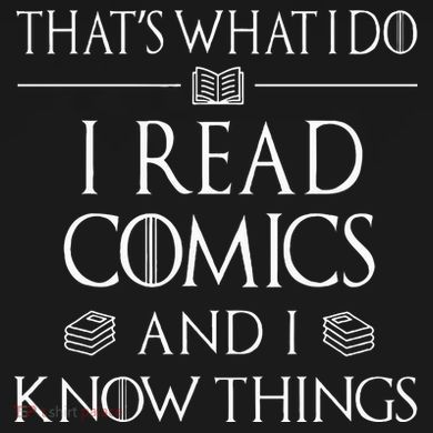 Comic Book Reader Gifts Read Comics And I Know Things Short Acrylic Beanie