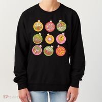 Christmas Ball Retro Ornaments Women's Sweatshirt thumb 0