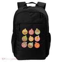 Christmas Ball Retro Ornaments Backpack thumb 0