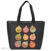 Christmas Ball Retro Ornaments Tote Bag thumb 0