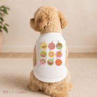 Christmas Ball Retro Ornaments Doggie Tank thumb 2