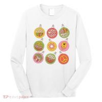 Christmas Ball Retro Ornaments Long Sleeve Shirt thumb 0