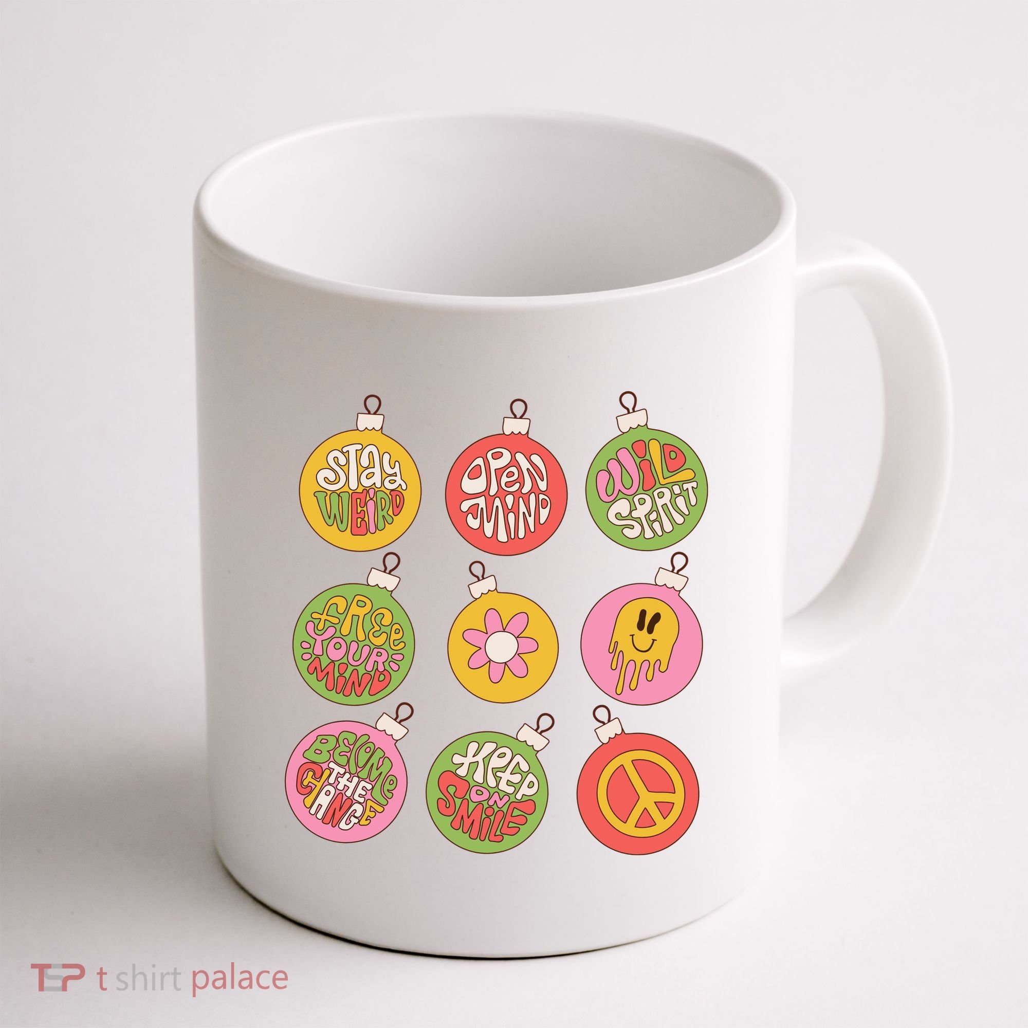 Christmas Ball Retro Ornaments Coffee Mug