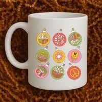 Christmas Ball Retro Ornaments Coffee Mug thumb 2