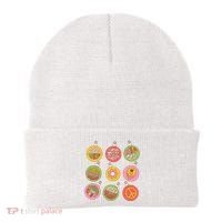 Christmas Ball Retro Ornaments Beanie thumb 0