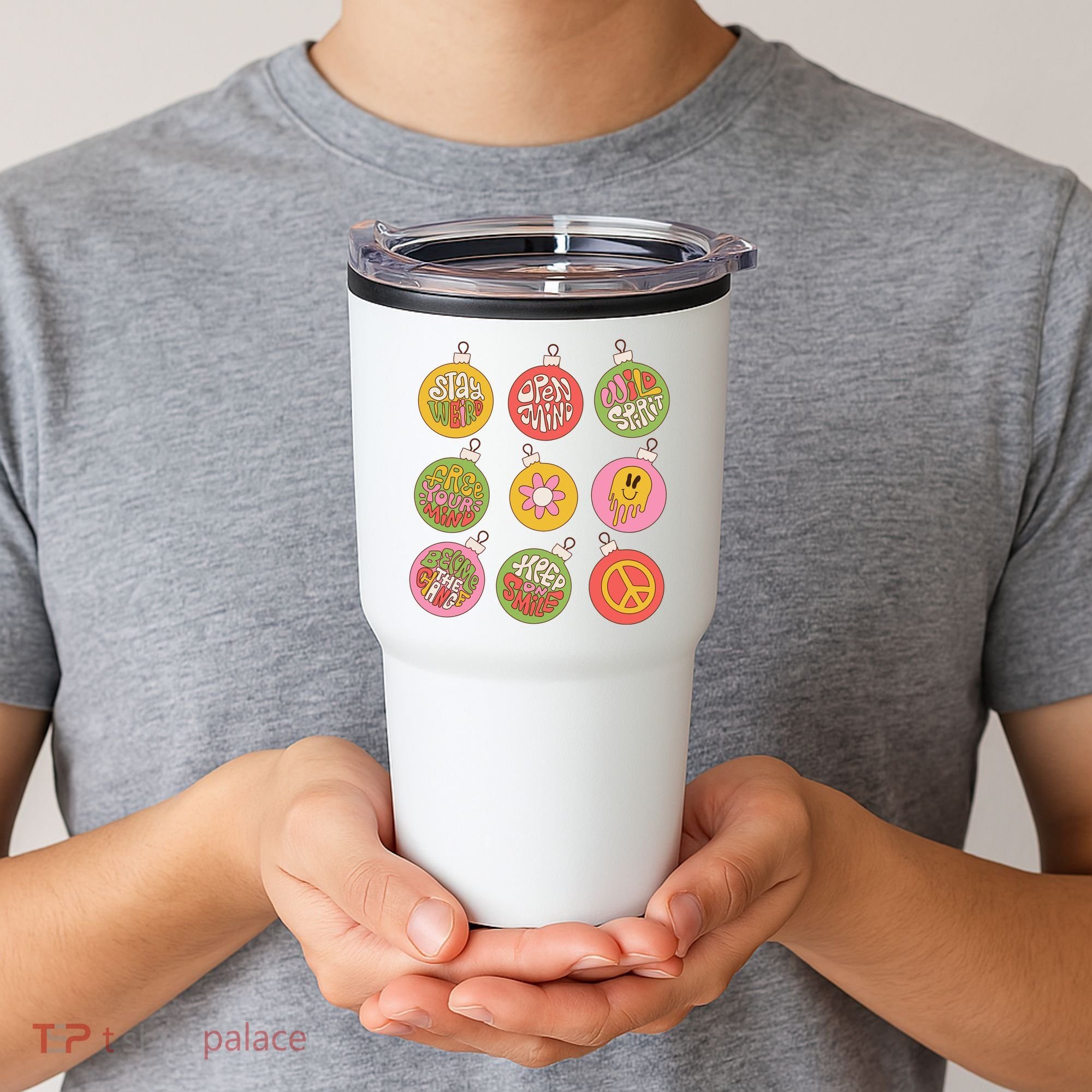 Christmas Ball Retro Ornaments Tumbler