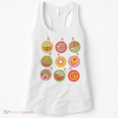 Christmas Ball Retro Ornaments Women's Tank Top