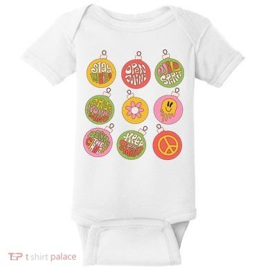 Christmas Ball Retro Ornaments Baby Bodysuit