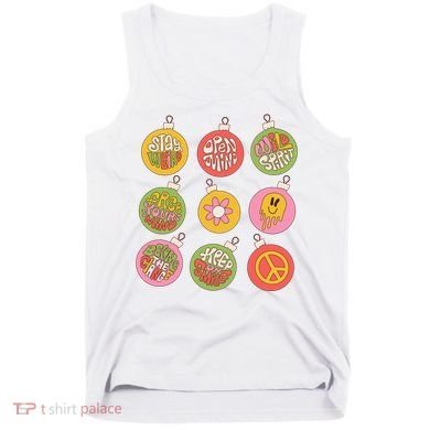 Christmas Ball Retro Ornaments Tank Top