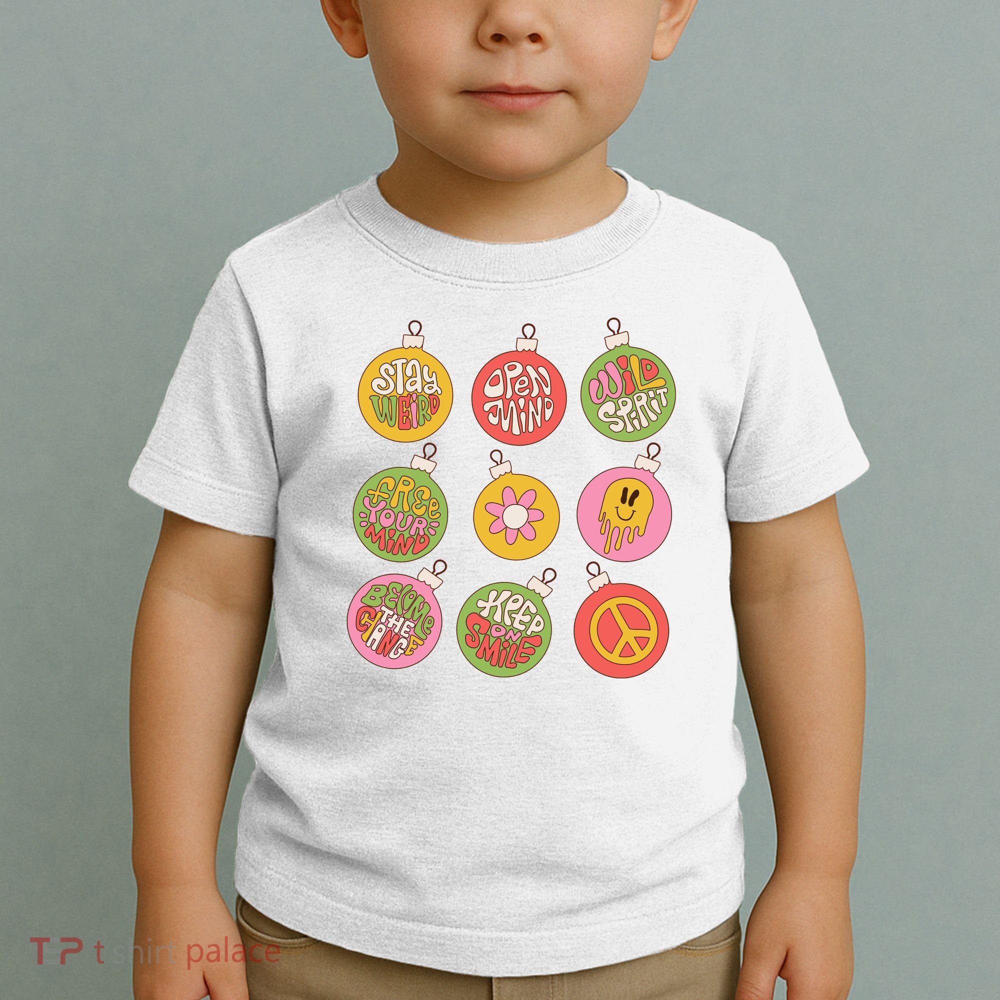 Christmas Ball Retro Ornaments Toddler T-Shirt