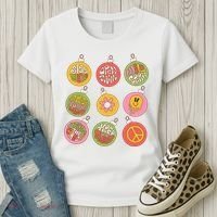 Christmas Ball Retro Ornaments Women's T-Shirt thumb 3