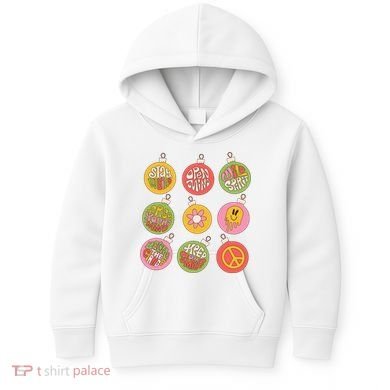 Christmas Ball Retro Ornaments Kids Hoodie