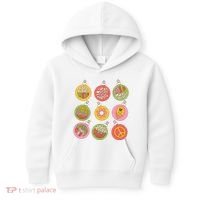 Christmas Ball Retro Ornaments Kids Hoodie thumb 0