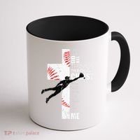 Christian Baseball Religious Cross  Coffee Mug thumb 1