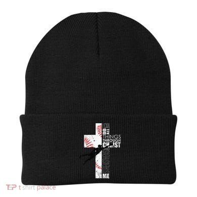Christian Baseball Religious Cross  Beanie