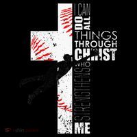 Christian Baseball Religious Cross  Women's Hoodie thumb 2