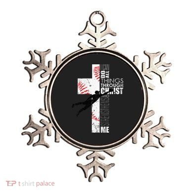 Christian Baseball Religious Cross  Ornament