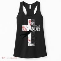 Christian Baseball Religious Cross  Women's Tank Top thumb 0