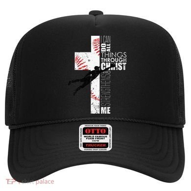 Christian Baseball Religious Cross  Hat