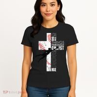 Christian Baseball Religious Cross  Women's T-Shirt thumb 4