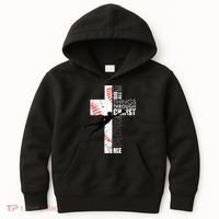 Christian Baseball Religious Cross  Kids Hoodie thumb 0