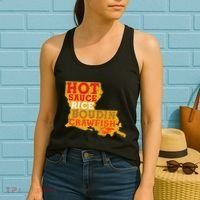 Crawfish Boil Retro Louisiana Usa Cajun Seafood Festival Women's Tank Top thumb 2