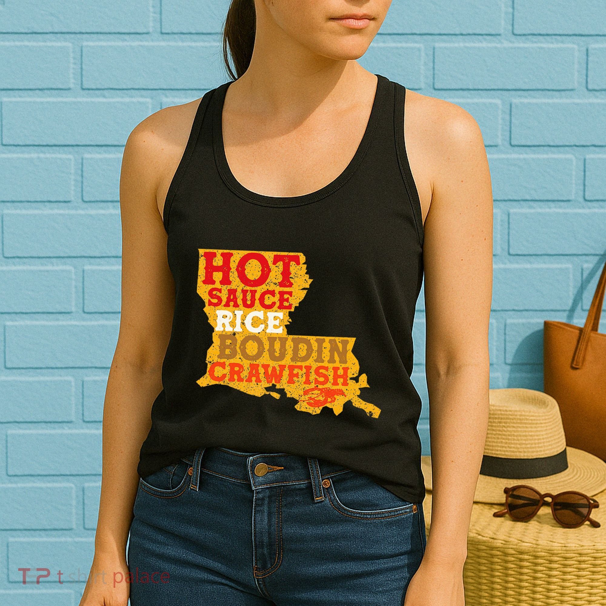 Crawfish Boil Retro Louisiana Usa Cajun Seafood Festival Women's Tank Top