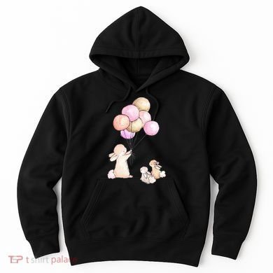 Cute Bunny Rabbit Balloon Hoodie