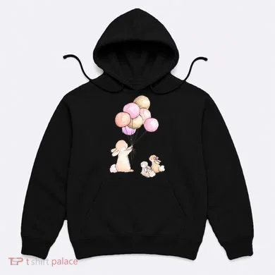 Cute Bunny Rabbit Balloon Hoodie