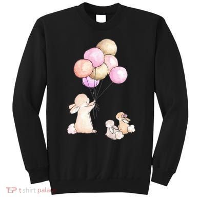 Cute Bunny Rabbit Balloon Sweatshirt