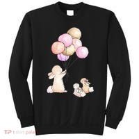 Cute Bunny Rabbit Balloon Sweatshirt thumb 0