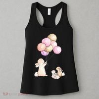 Cute Bunny Rabbit Balloon Women's Tank Top thumb 3
