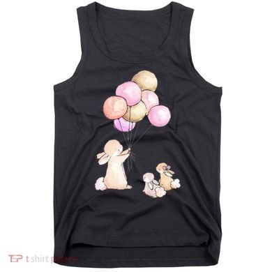 Cute Bunny Rabbit Balloon Tank Top