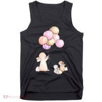 Cute Bunny Rabbit Balloon Tank Top thumb 0