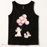 Cute Bunny Rabbit Balloon Tank Top thumb 2