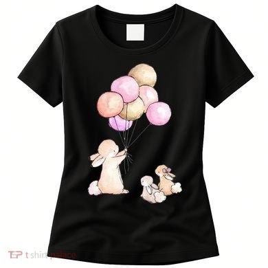 Cute Bunny Rabbit Balloon Women's T-Shirt