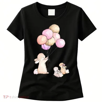 Cute Bunny Rabbit Balloon Women's T-Shirt
