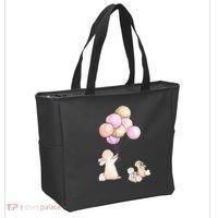 Cute Bunny Rabbit Balloon Tote Bag thumb 2