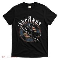 Cowboy Bull Riding Eight Seconds Rider Usa Flag T-Shirt thumb 0