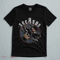 Cowboy Bull Riding Eight Seconds Rider Usa Flag T-Shirt thumb 5